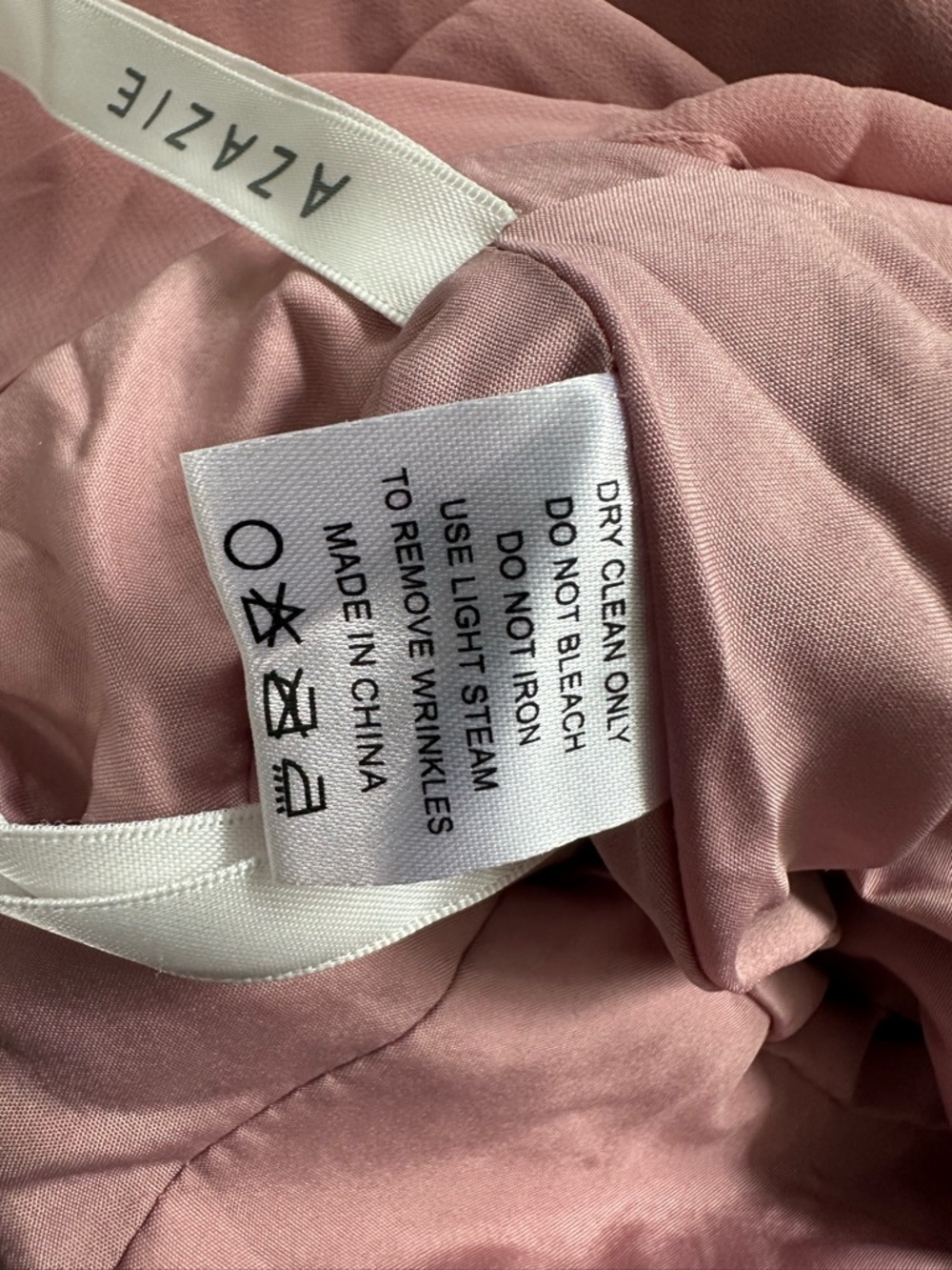 Azazie Kora Dress A6 Dusty Rose Chiffon Bridesmaid A-Line Formal Wedding - Picture 13 of 15